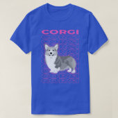 Corgi Pastel Ästhetik T-Shirt (Design vorne)