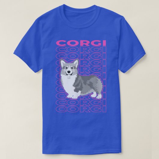 Corgi Pastel Ästhetik T-Shirt (Design vorne)