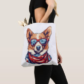 Corgi Patriotic Dog USA Flag Tasche (Von Nahem)