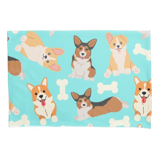 Corgi Pattern Kissenbezug (Vorderseite)