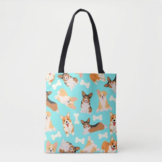 Corgi Pattern Tasche (Vorderseite)