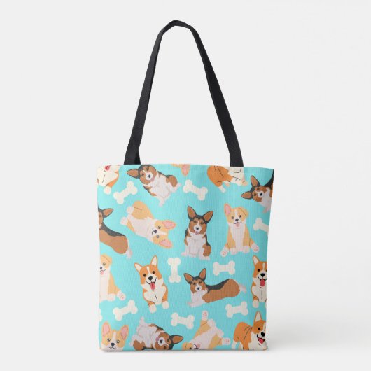 Corgi Pattern Tasche (Rückseite)