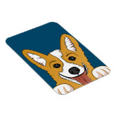 Corgi Peeking Magnet (Rechte Seite)