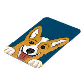 Corgi Peeking Magnet (Linke Seite)