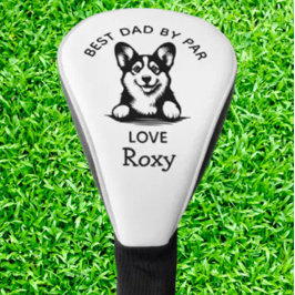 Corgi Peeking Puppy individueller Golf Head Cover Golf Headcover