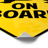 Corgi (Pembroke) an Bord Poster (Ecke)