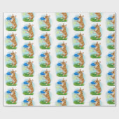 Corgi Pembroke Geschenkpapier (Flach)