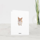 Corgi ( Pembroke ) Welpe Hund Blank Note Card Karte (Rückseite)