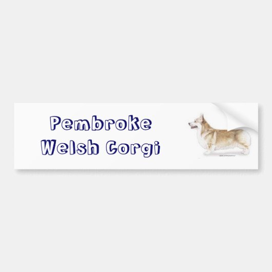 Corgi — Pembroke Welsh Autoaufkleber (Vorne)