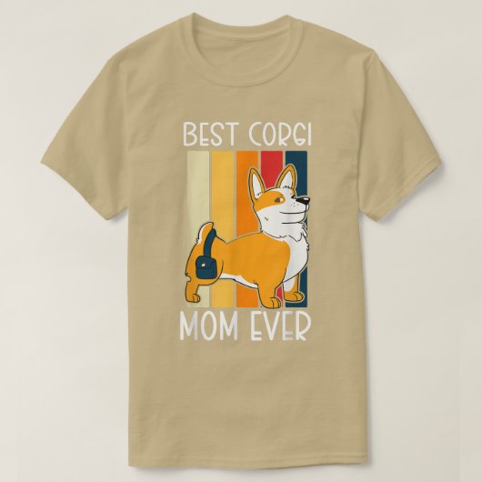 Corgi Pembroke Welsh Best Corgi Mama jemals T-Shirt (Design vorne)