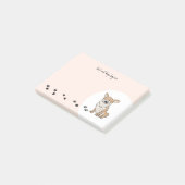 Corgi personalisieren post-it klebezettel (angewinkelt)