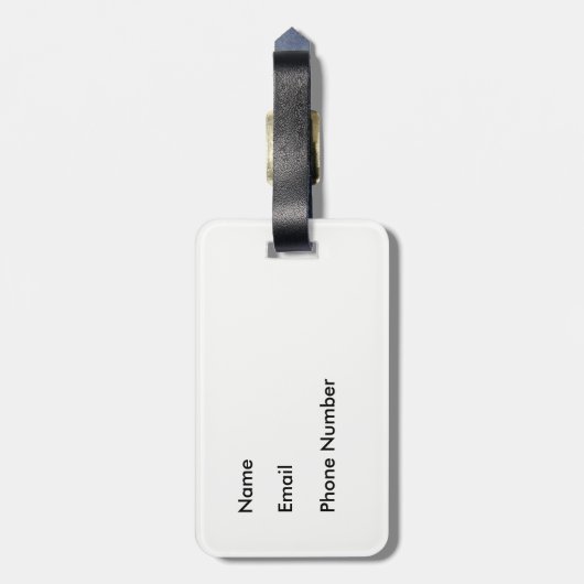 Corgi-Pfirsich Sploot Blau-Gepäckanhänger Gepäckanhänger (Rückseite vertikal)