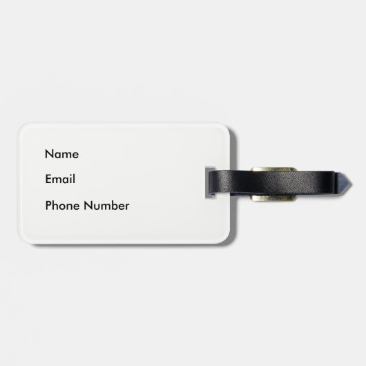 Corgi-Pfirsich Sploot Blau-Gepäckanhänger Gepäckanhänger (Rückseite horizontal)