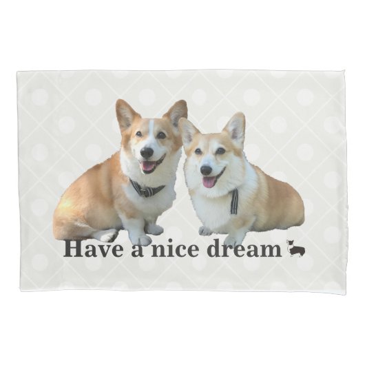 corgi pillowcase コーギー枕カバー kissenbezug (Vorderseite)