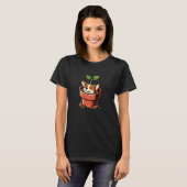 Corgi Planter Gartenhund Lover T-Shirt (Vorne ganz)