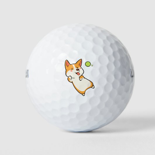 Corgi Playing Ball (Vorderseite)