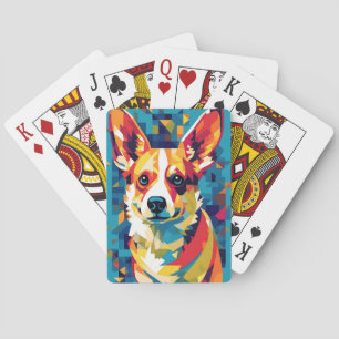 Corgi Pop Art Kurioses und abstraktes Design Spielkarten