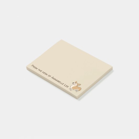 Corgi Post-it Klebezettel (angewinkelt)