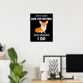 Corgi Poster (Heimbüro)
