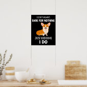 Corgi Poster (Küche)