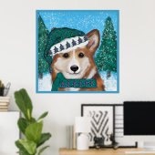 Corgi Poster (Heimbüro)