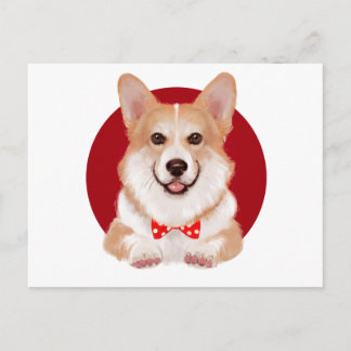 Corgi Postkarte