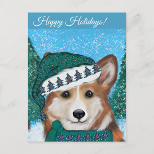 Corgi Postkarte