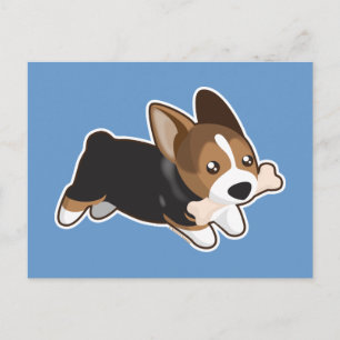 Corgi Postkarte