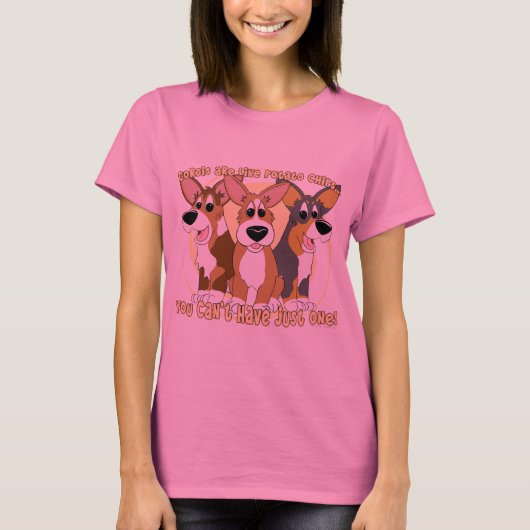 Corgi Potato Chips Ladys TShirt (Vorderseite)
