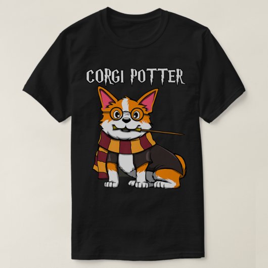 Corgi Pottergift For Corgi Loversfunny Pawter Dog- T-Shirt (Design vorne)