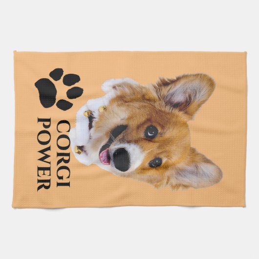 Corgi Power Küchentuch (Horizontal)