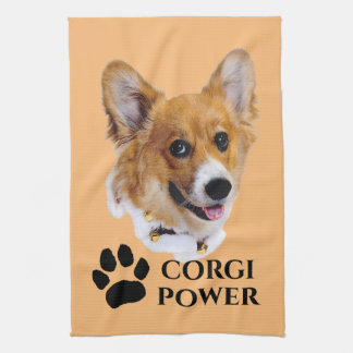 Corgi Power Küchentuch