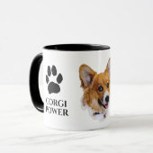 Corgi Power Tasse (Vorderseite Links)