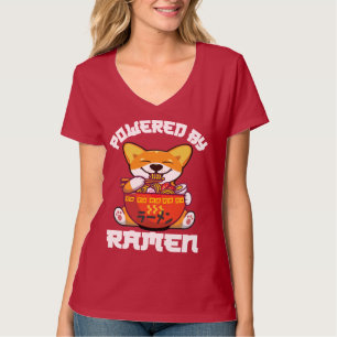 CORGI POWERBY RAMEN Kawaii Corgi Eating Ramen T-Shirt
