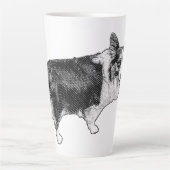 Corgi Prism Holiday Wink Milchtasse (Vorderseite)