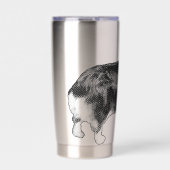 Corgi Prism Holiday Wink Thermobecher (Vorderseite)