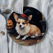 Corgi Pumpkins Halloween Beängstigend Button (Beispiel)