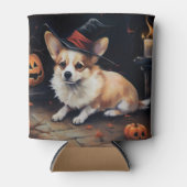 Corgi Pumpkins Halloween Beängstigend Dosenkühler (Vorderseite)