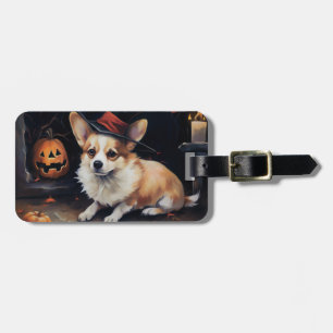 Corgi Pumpkins Halloween Beängstigend Gepäckanhänger