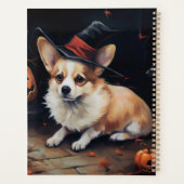 Corgi Pumpkins Halloween Beängstigend Planer (Rückseite)