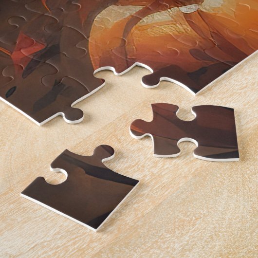 Corgi Pumpkins Halloween Beängstigend Puzzle (Seite)