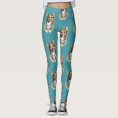 Corgi Pup Leggings (Vorderseite)