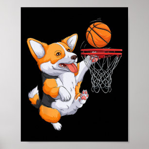 Corgi Puppy Corgi Bysketbyll für Heimtiere Frauen Poster