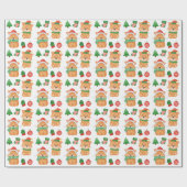 Corgi Puppy Dog Elf Weihnachtsfest Frohe Weihnacht Geschenkpapier (Flach)