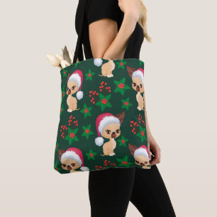 Corgi Puppy Dog Elf Weihnachtsfest Frohe Weihnacht Tasche