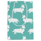 Corgi Puppy Dog Pembroke Welsh Medium Geschenktasc Mittlere Geschenktüte (Vorderseite)