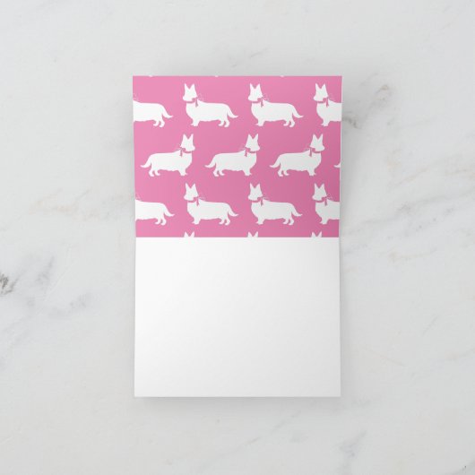 Corgi Puppy Dog Pembroke Welsh Note Card (Innenseite)