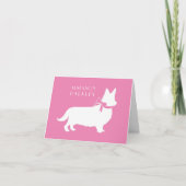 Corgi Puppy Dog Pembroke Welsh Note Card (Vorderseite)