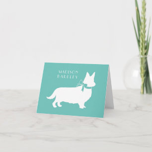 Corgi Puppy Dog Pembroke Welsh Note Card