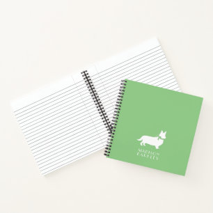 Corgi Puppy Dog Pembroke Welsh Notebook Notizblock
